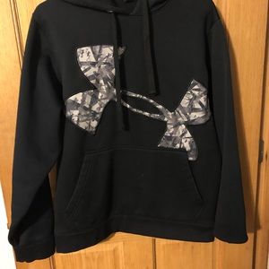 Under Armour black and gray hoodie. Size M (loose)